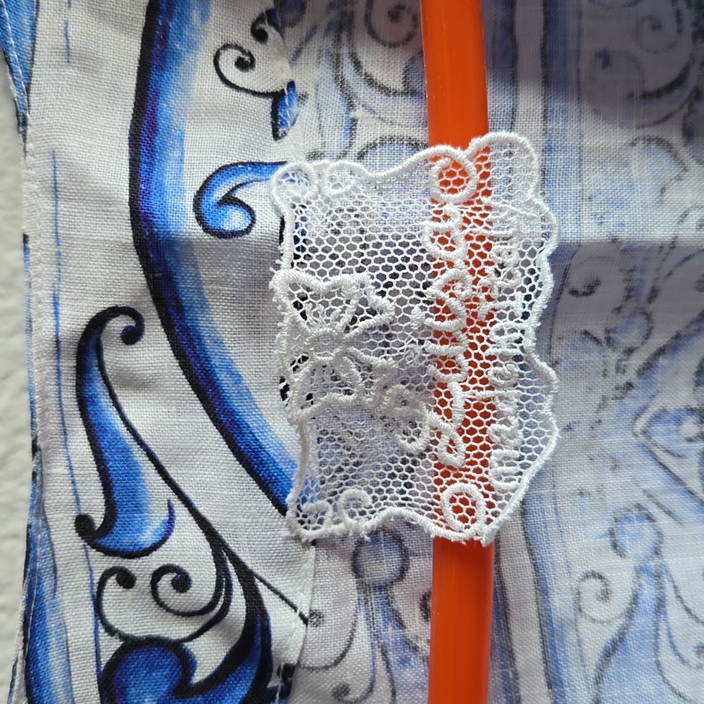 Luisa Positano Linen Crop Top - Picture 5 of 12